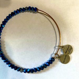 Alex and ani sapphire bracelet